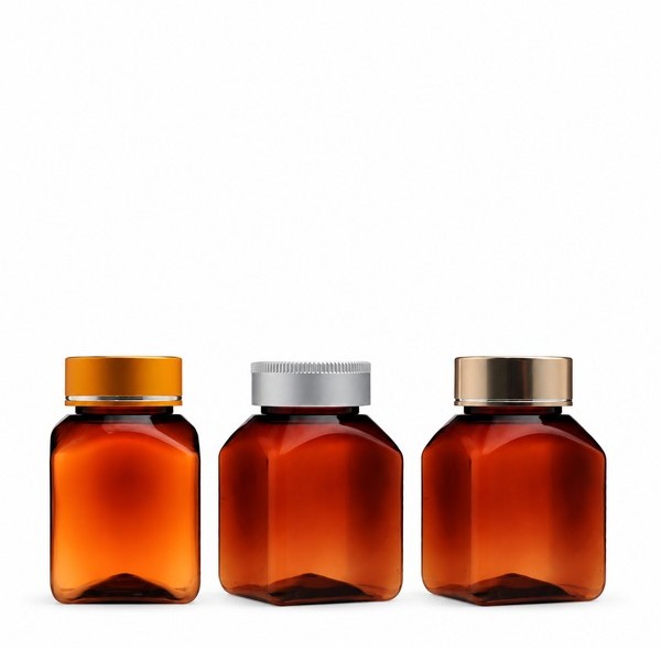 금속캡 120ml 사각 갈색
