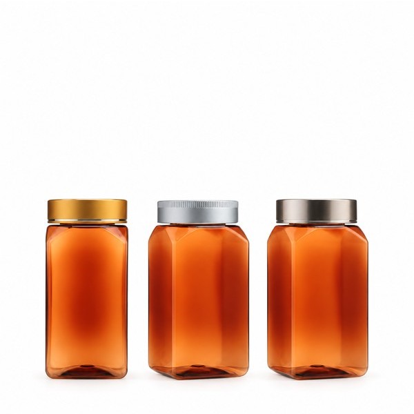 금속캡 500ml 사각 갈색