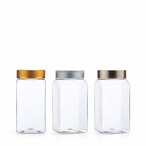 금속캡 500ml 사각 투명