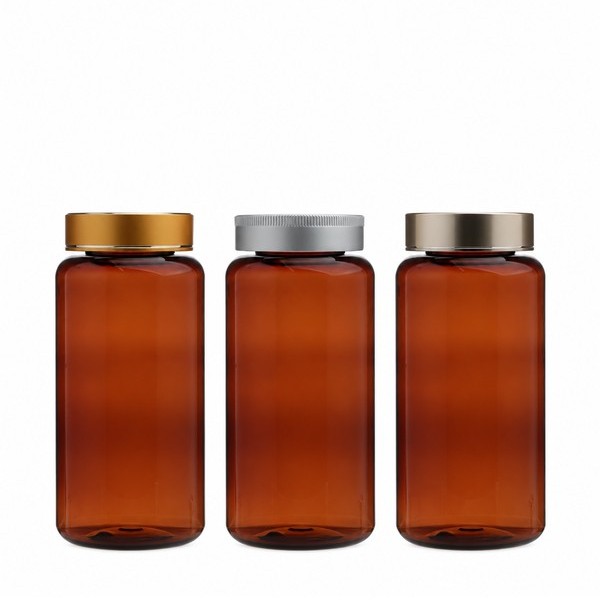 금속캡 600ml 갈색