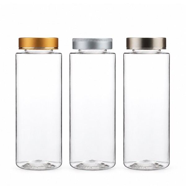금속캡 700ml 롱 라운드 투명