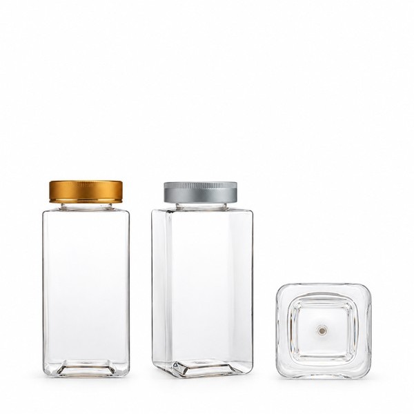 금속캡 700ml 롱 사각 투명