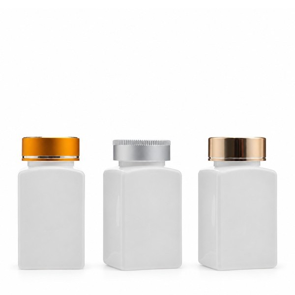금속캡 125ml 사각 백색