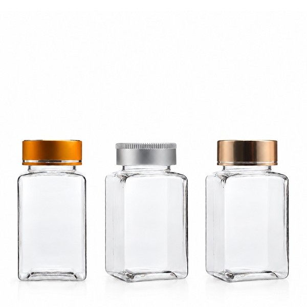 금속캡 125ml 사각 투명