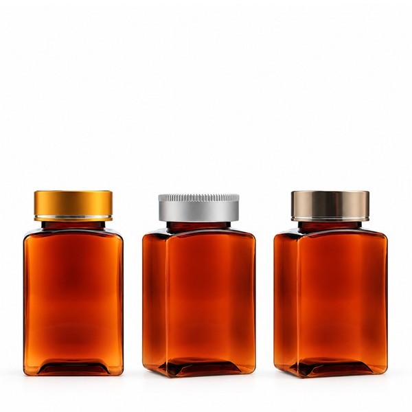 금속캡 150ml 사각 갈색