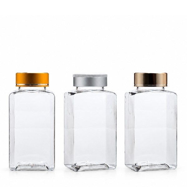 금속캡 200ml 사각 투명