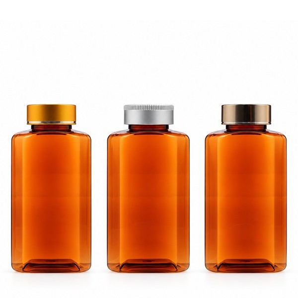 금속캡 250ml 사각 갈색