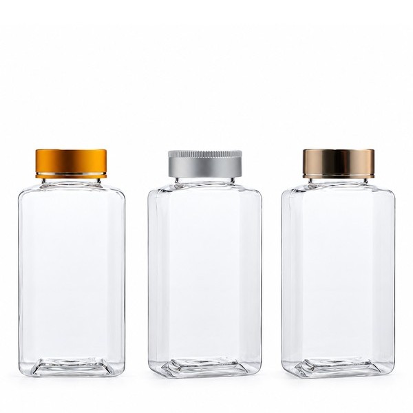 금속캡 250ml 사각 투명