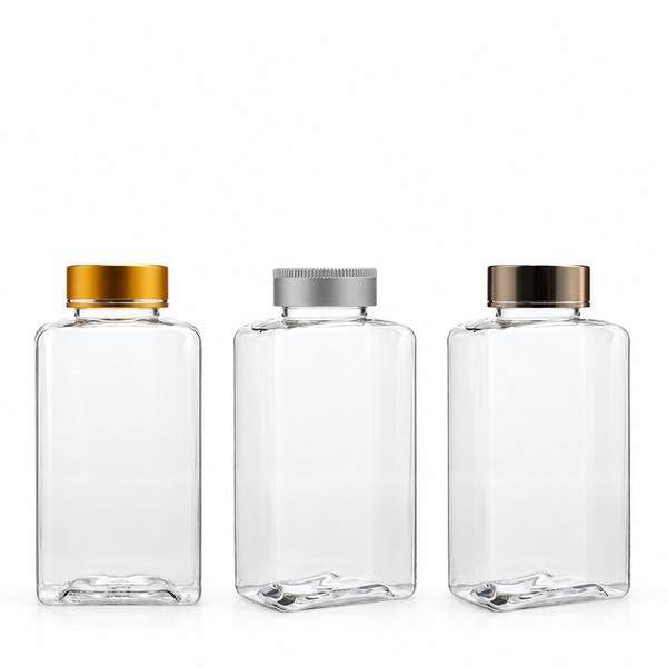 금속캡 300ml 사각 투명