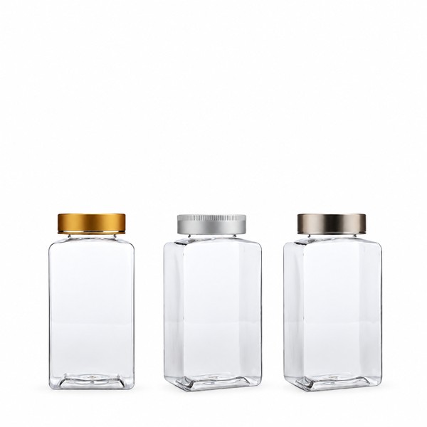 금속캡 500ml 사각 투명