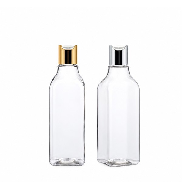 금속 프레스 캡 250ml 사각 투명