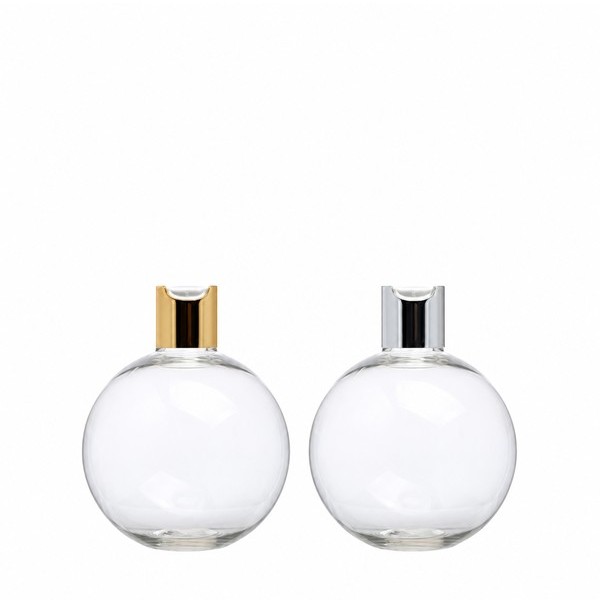 금속 프레스 캡 250ml 투명 볼