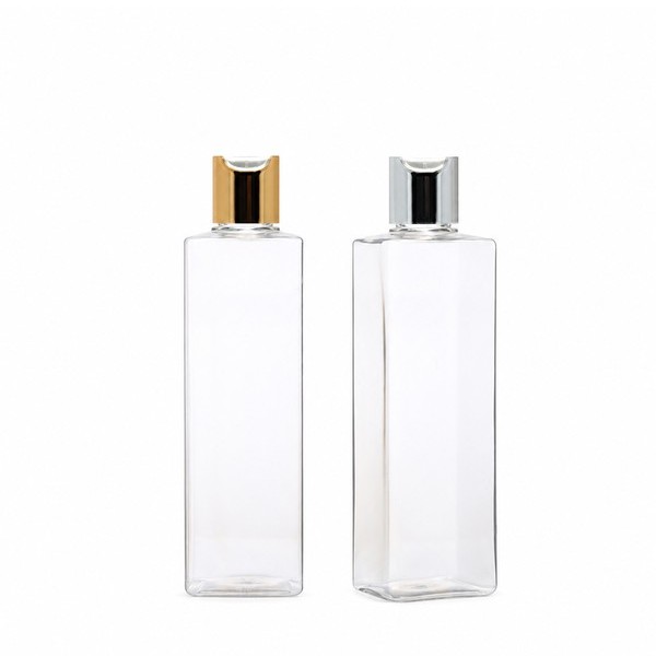 금속 프레스 캡 350ml 사각 투명