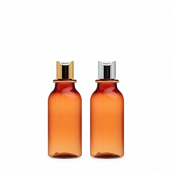 금속 프레스 캡 150ml 갈색