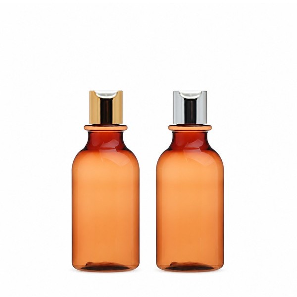 금속 프레스 캡 200ml 갈색