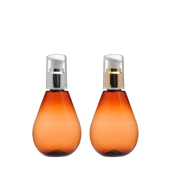 금속 에센스 펌프 120ml 갈색