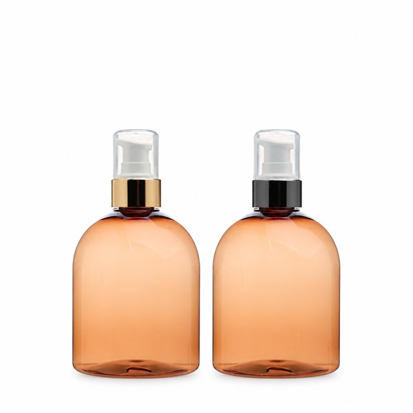 금속 에센스 펌프 350ml 갈색