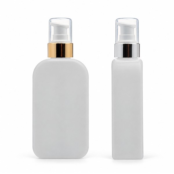 금속 에센스 펌프 150ml 사각 백색