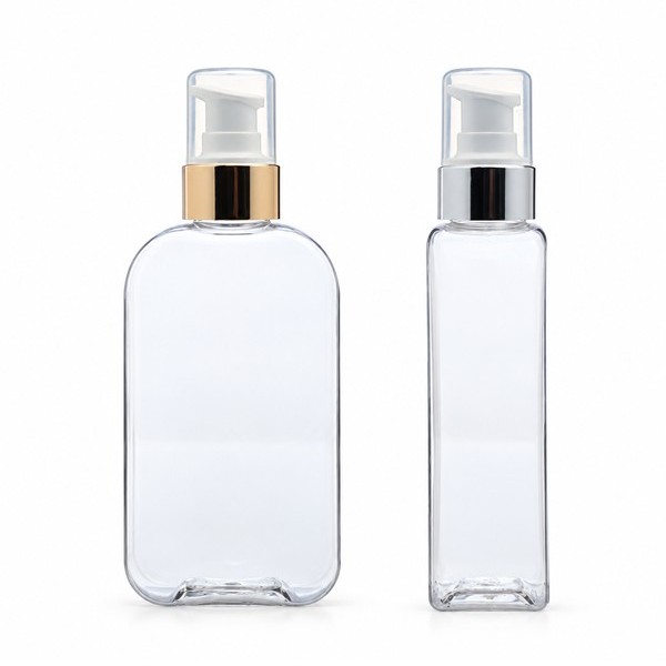 금속 에센스 펌프 150ml 사각 투명