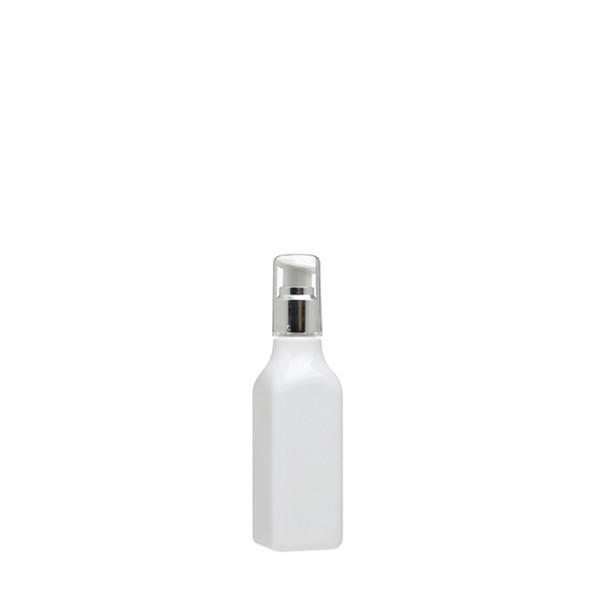 금속 에센스 펌프 120ml 사각 백색