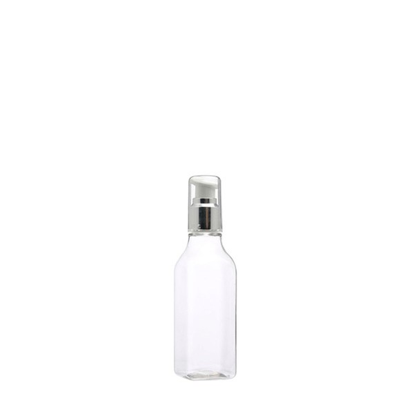 금속 에센스 펌프 120ml 사각 투명