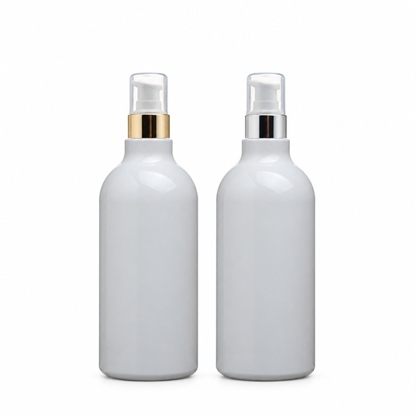 금속 에센스 펌프 500ml 백색