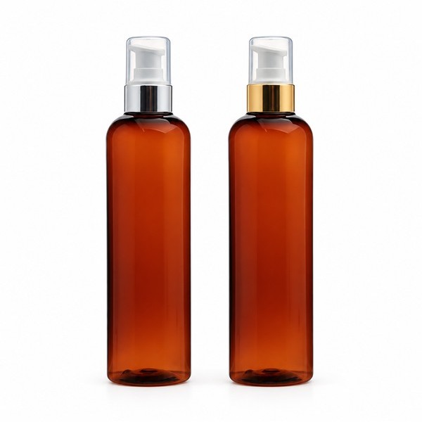 금속 에센스 펌프 250ml 갈색