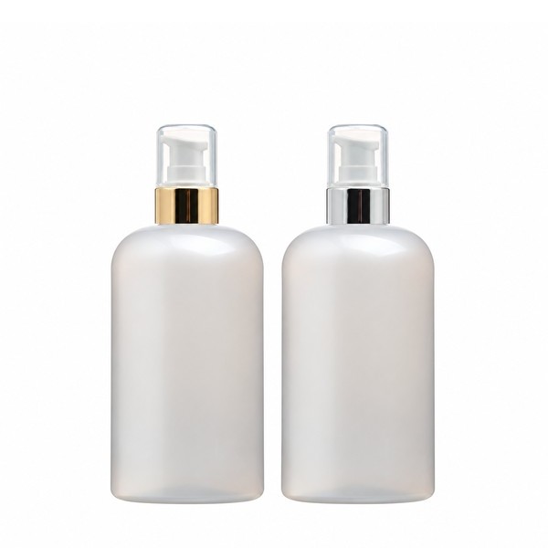 금속 에센스 펌프 250ml 납작 은펄