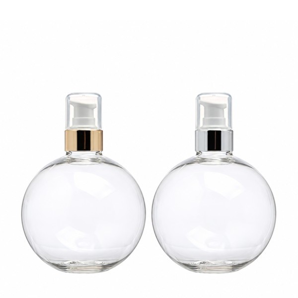 금속 에센스 펌프 250ml 투명 볼