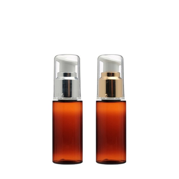 금속 에센스 펌프 30ml 갈색