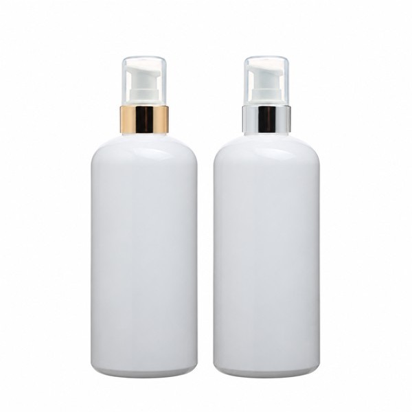 금속 에센스 펌프 300ml 볼록 백색