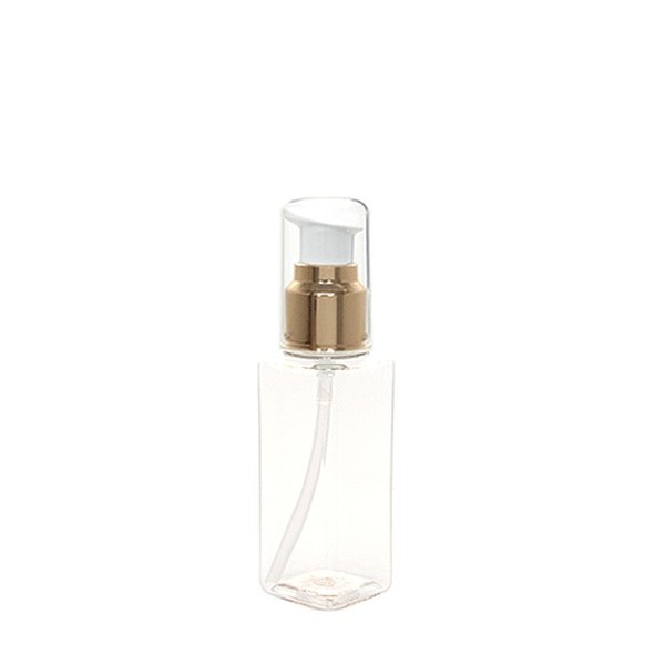 금속 에센스 펌프 60ml 사각 투명