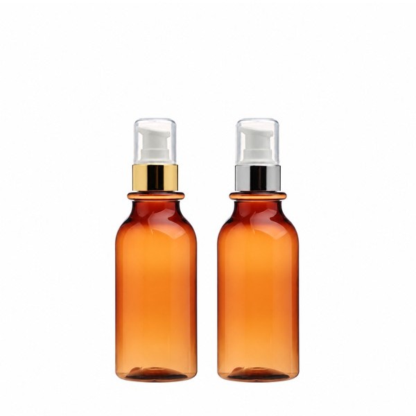 금속 에센스 펌프 150ml 갈색