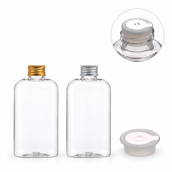 단캡(스킨용) 250ml 납작 투명