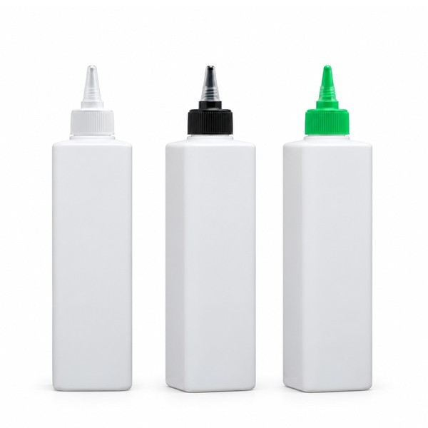 뾰족 350ml 사각 백색