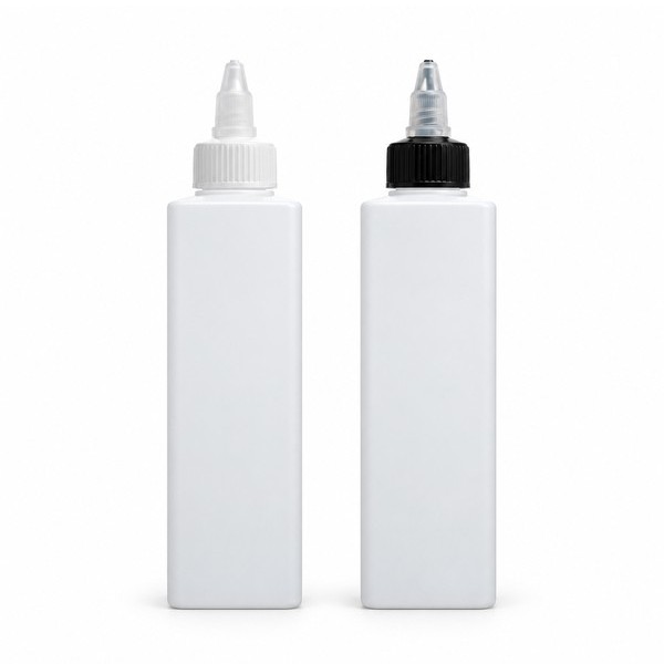 뾰족A형 350ml 사각 백색