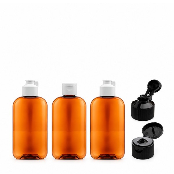 샴푸 캡 200ml 사각 갈색