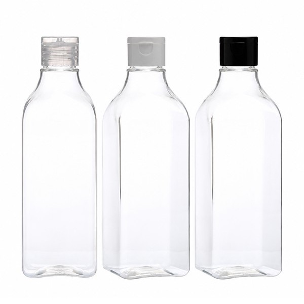샴푸 캡 500ml 사각 투명