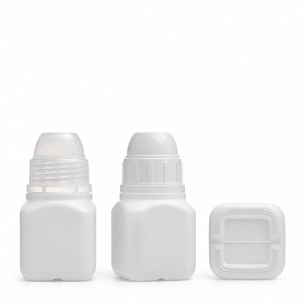 시럽 용기 100ml 사각 백색