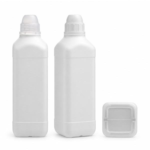 시럽 용기 1,000ml 사각 백색