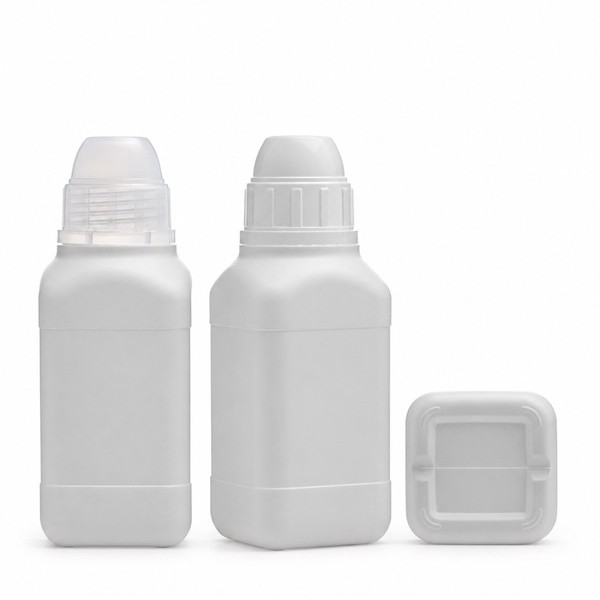 시럽 용기 300ml 사각 백색