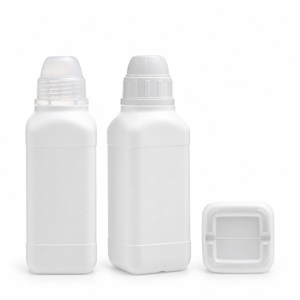 시럽 용기 400ml 사각 백색