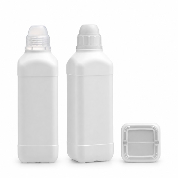 시럽 용기 750ml 사각 백색