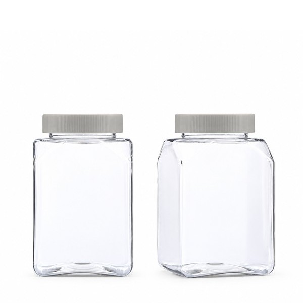 싱글캡 350ml 사각 투명