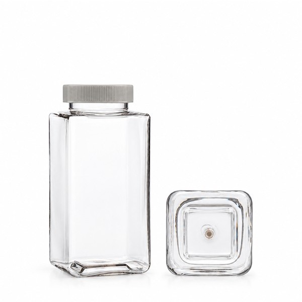 싱글캡 400ml 롱 사각 투명