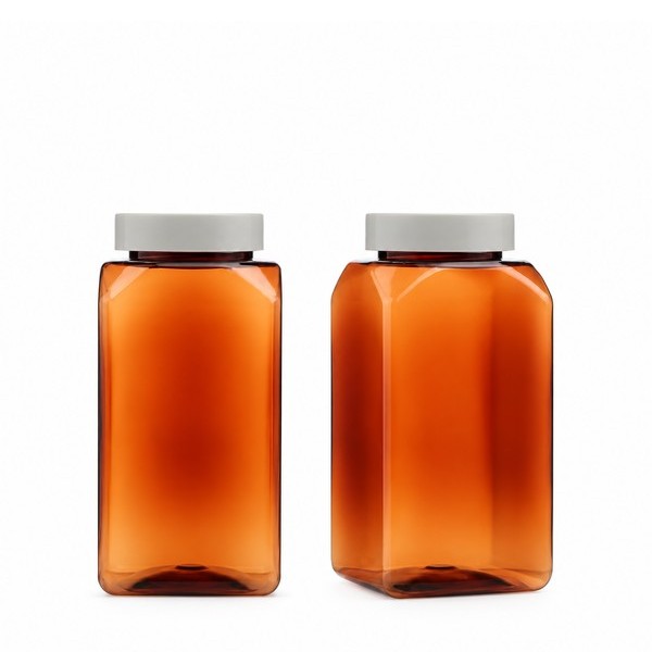 싱글캡 500ml 사각 갈색