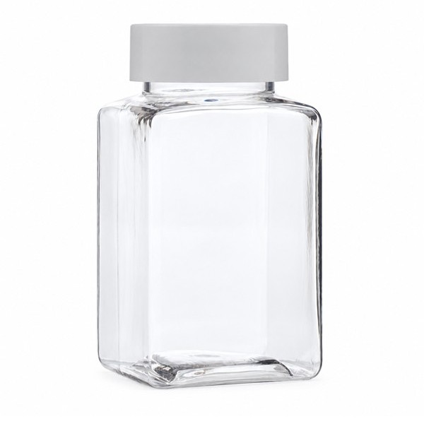 싱글캡 125ml 사각 투명
