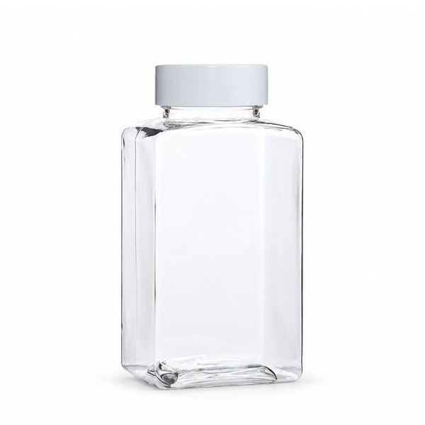 싱글캡 200ml 사각 투명