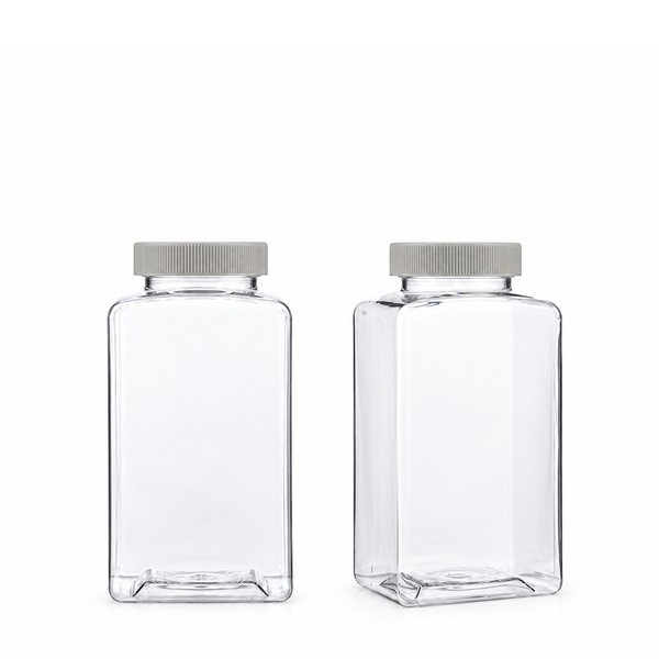 싱글캡 400ml 사각 투명