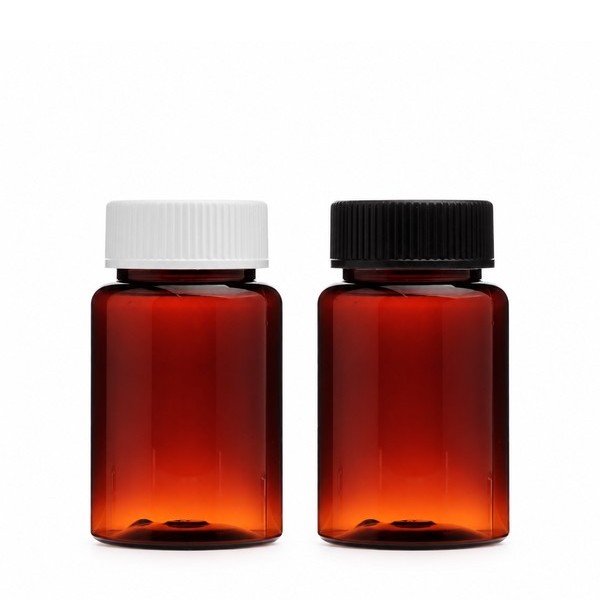안전 잠금 캡 100ml 갈색